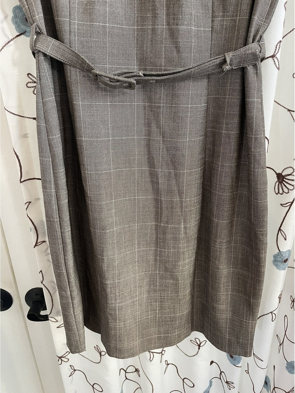 New Without Tags | H&M | Sz M | Plaid belted sheath dress - Picture 9 of 9